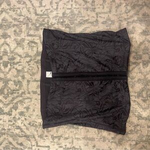 Black Floral Patterned Skirt